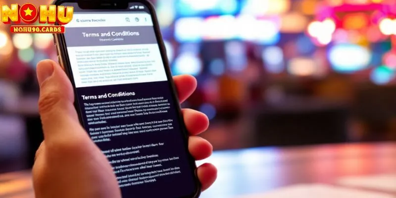 Điều khoản và điều kiện là những quy định quan trọng tại Nohu90